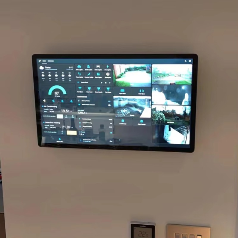 Smart Home Touchscreen Control Panel - Painel de Controle Inteligente Montado na
