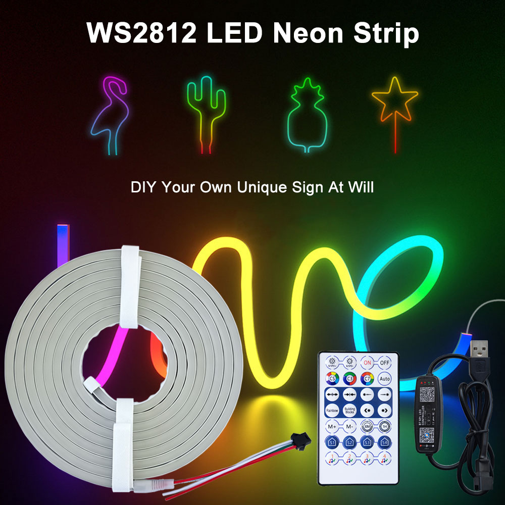 Smart Home Poster - Dc5v led tira de néon silicone