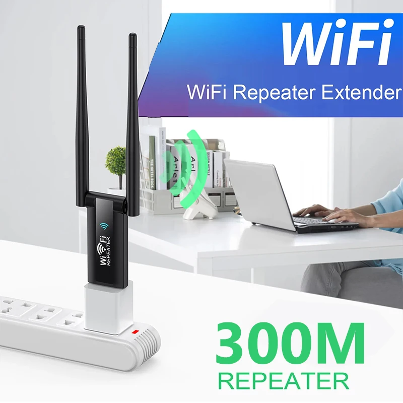 Smart Home Network - Amplificador de Sinal WiFi USB KEBIDUMEI