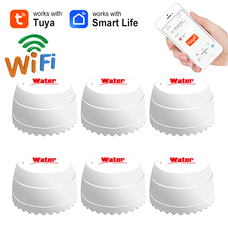 Smart Home Security System - Tuya wi fi sensor de vazamento