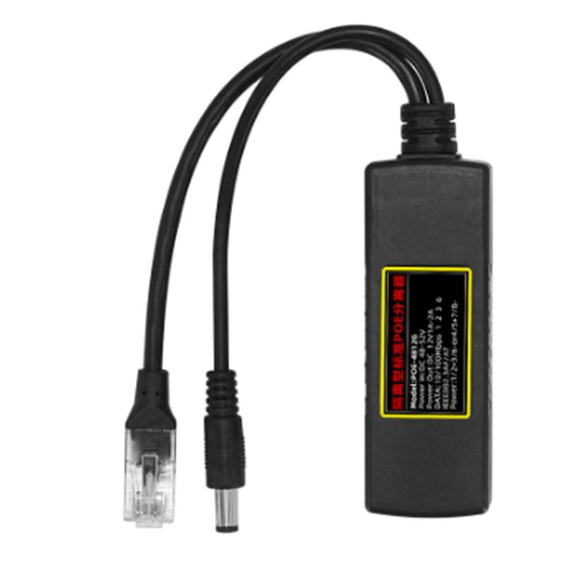 Security Ip Camera - Splitter POE de Saída DC 12V/1A-2A