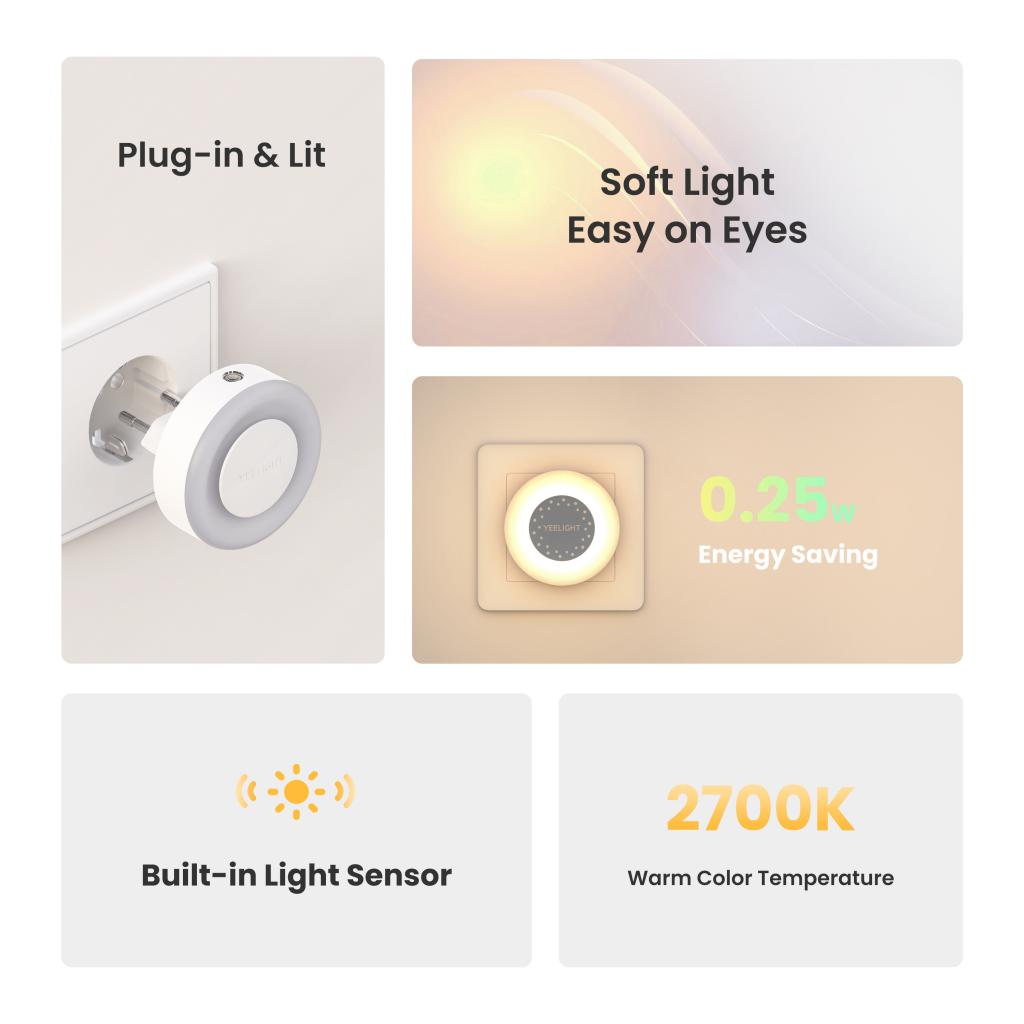 Yeelight plug-in sensor de luz - Smart Home Yeelight avaliação e preço
