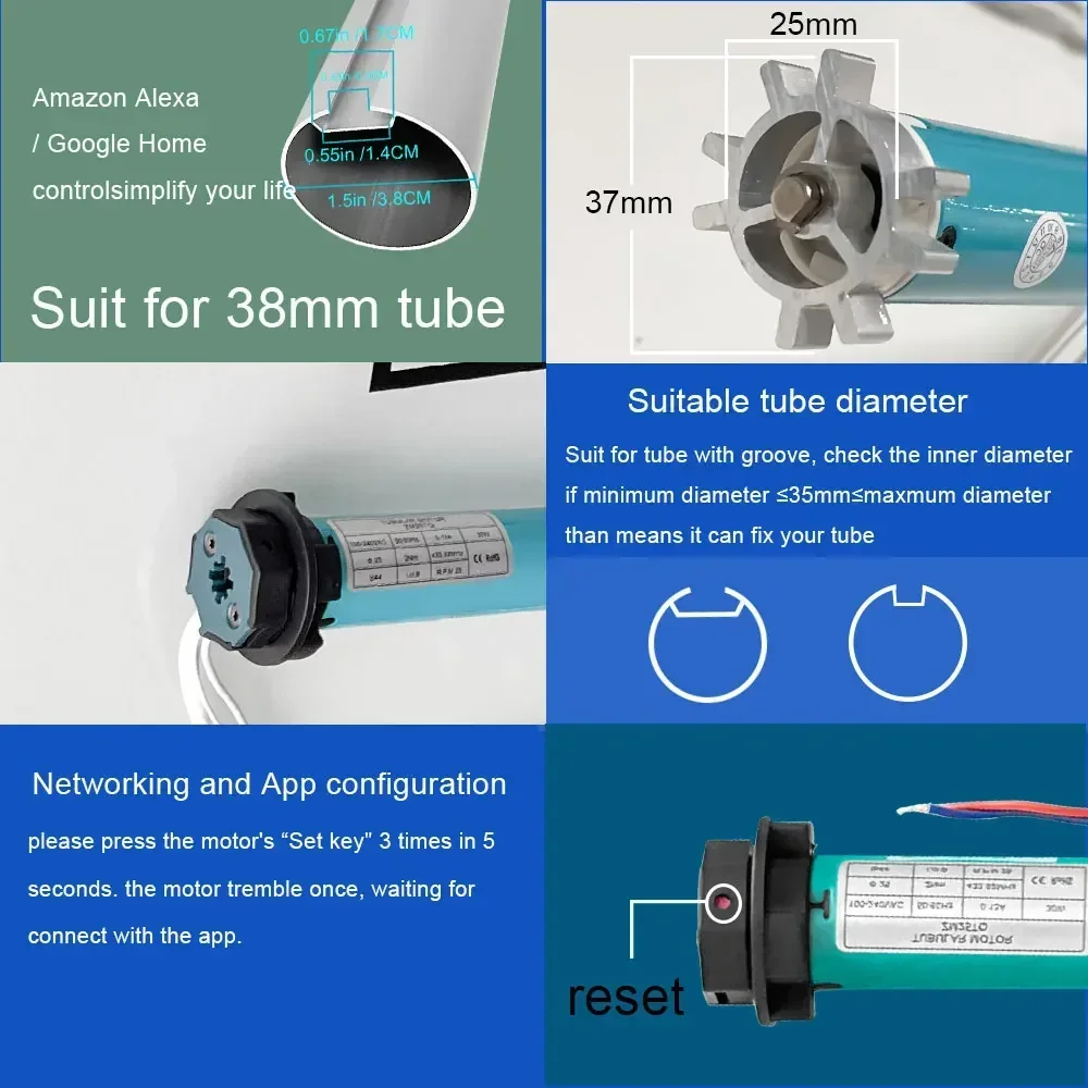 SZMYQ 25mm 2N Sistema de Acion - Curtain Motor avaliação e preço