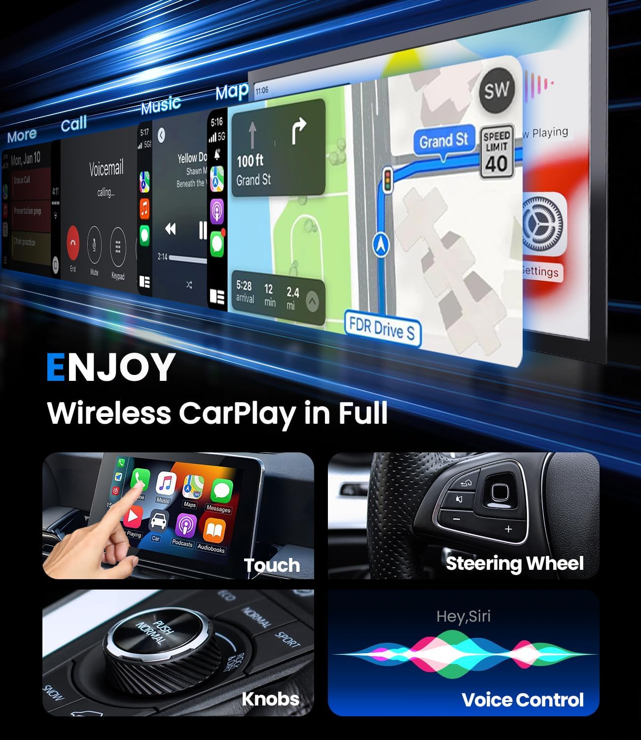Novo sem fio carplay android a - Smart Home Usb avaliação e preço