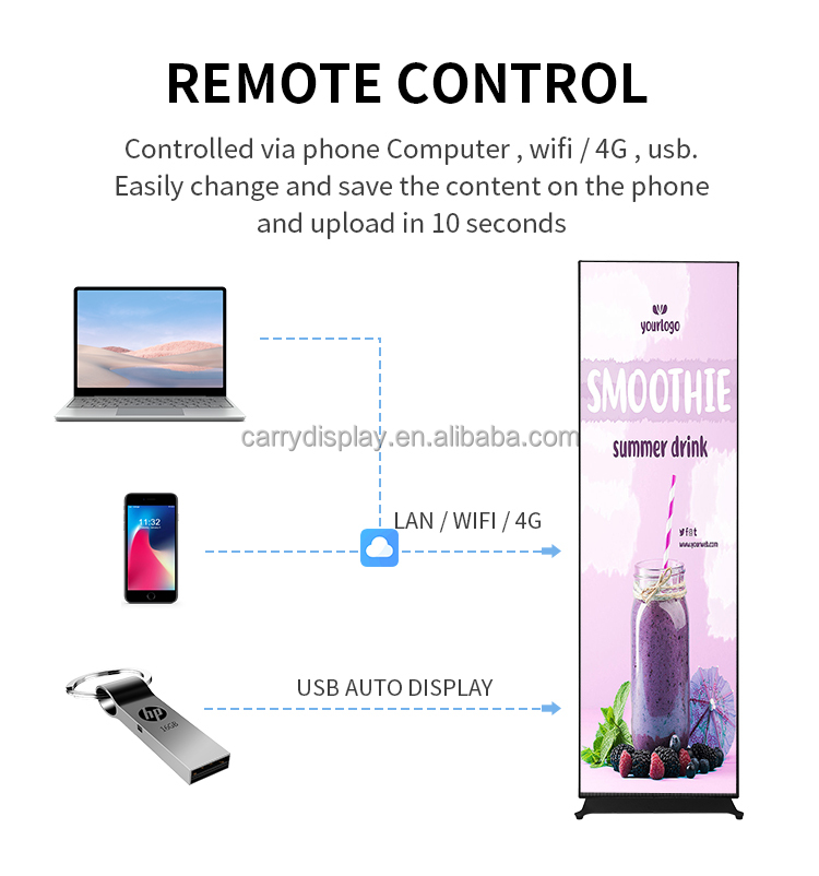 Painel Digital LED Móvel para  - Smart Home Poster avaliação e preço