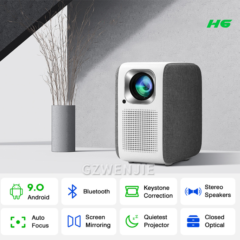 H6 Mini Projetor LED 1080P Ful - Smart Home Video avaliação e preço