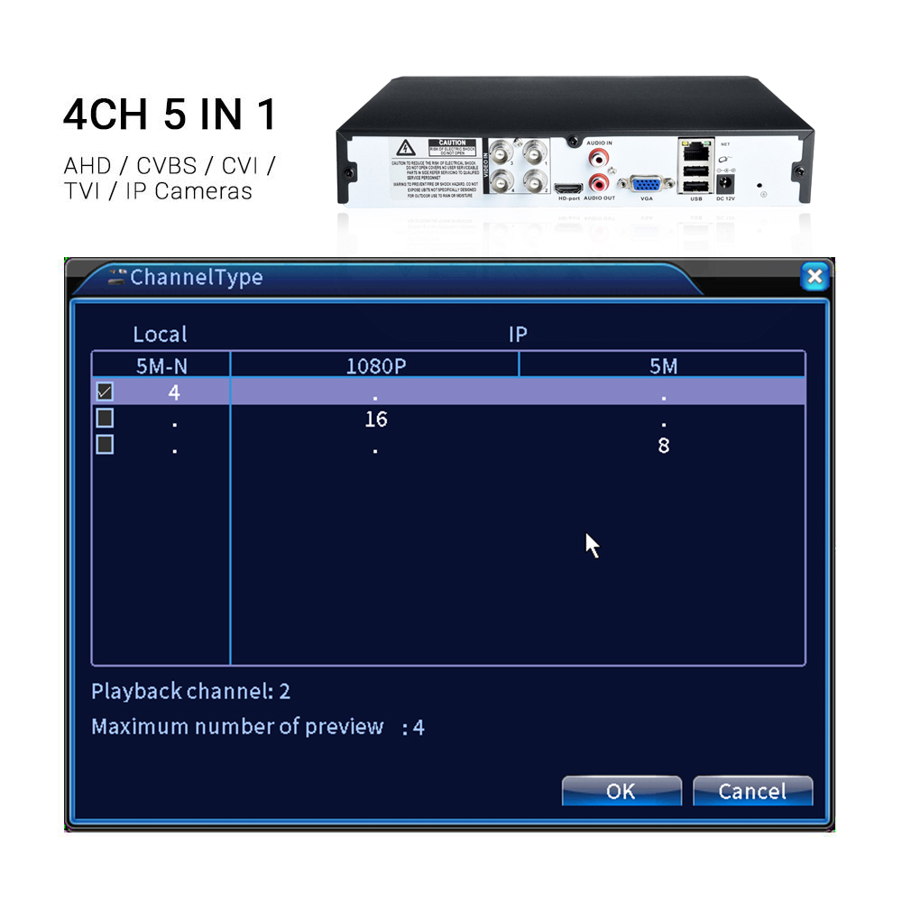 Hamrolte 5m-n ahd dvr 4ch/8ch  - Security Ip Camera avaliação e preço