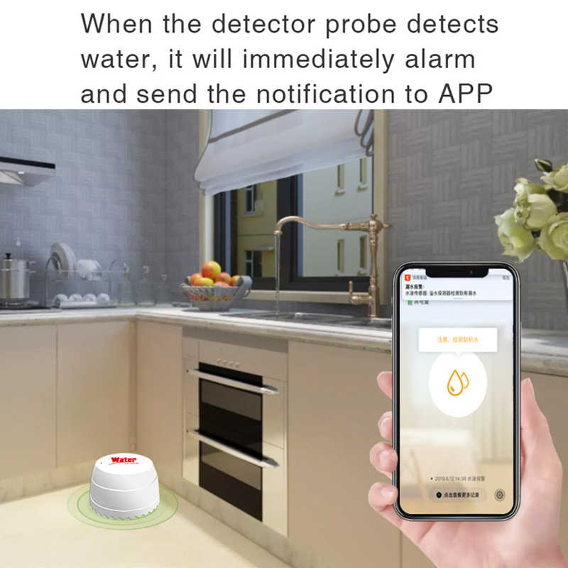 Tuya wi fi sensor de vazamento - Smart Home Security System avaliação e preço