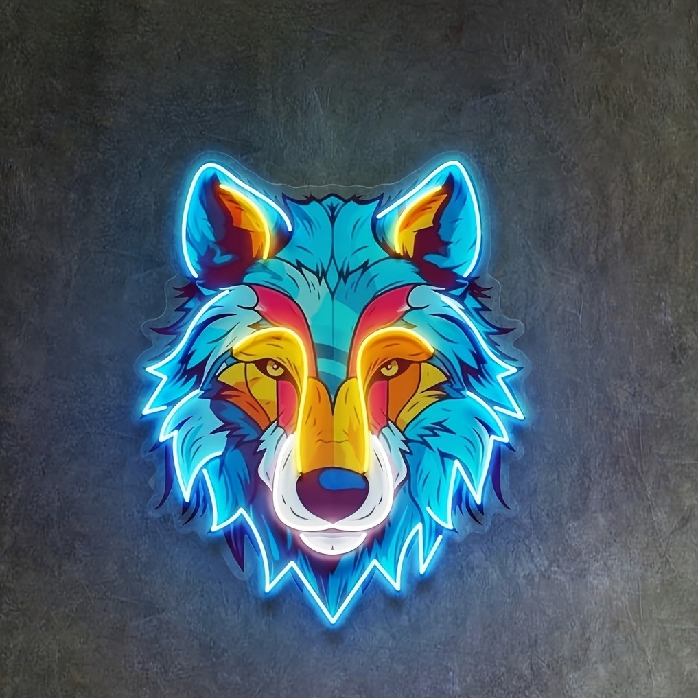 Impressão uv lobo sinal de néo - Smart Home Poster avaliação e preço