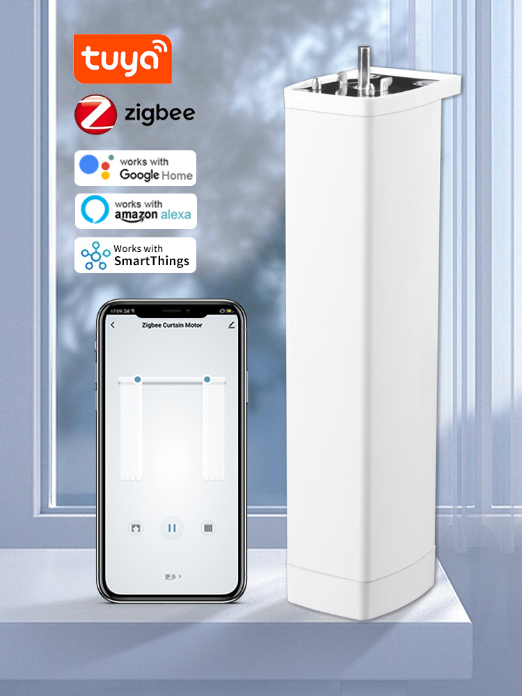Inteligente tuya zigbee elétri - Curtain Motor avaliação e preço