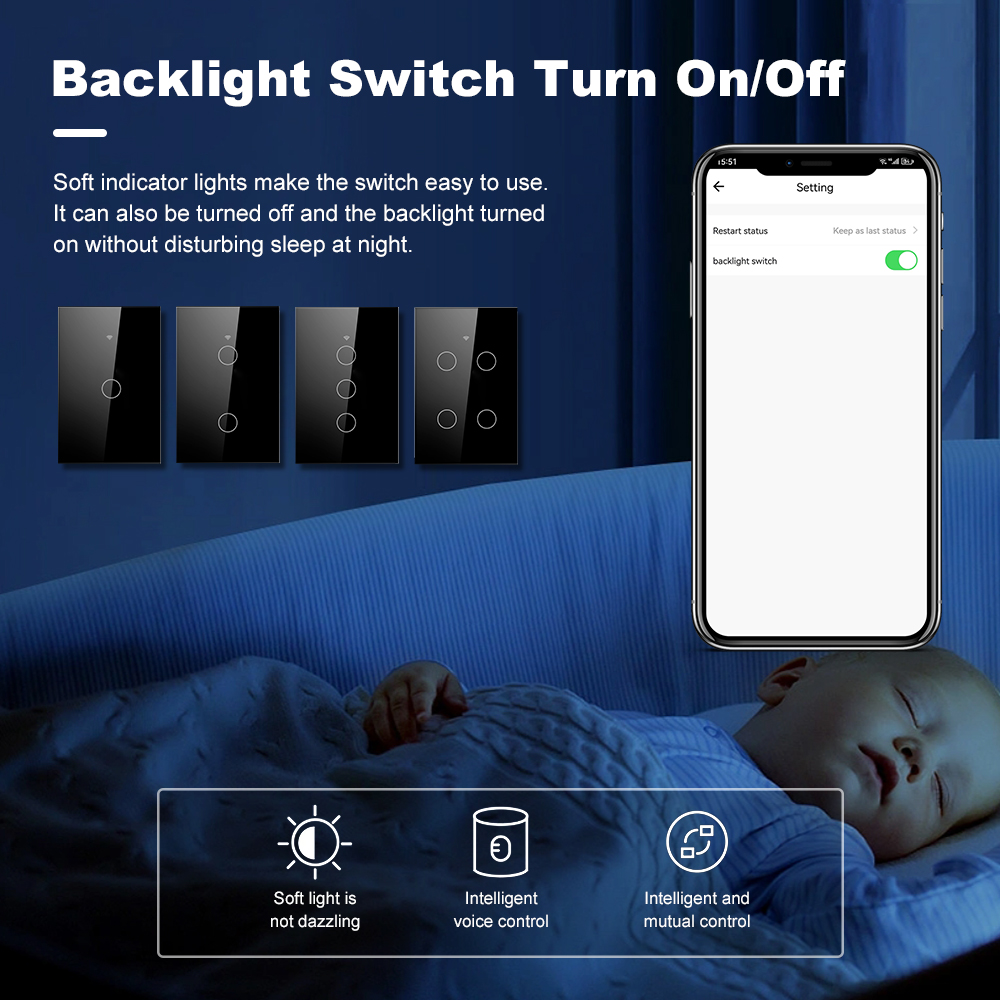 Interruptor de Luz Inteligente - Smart Home Touchscreen Control Panel avaliação e preço