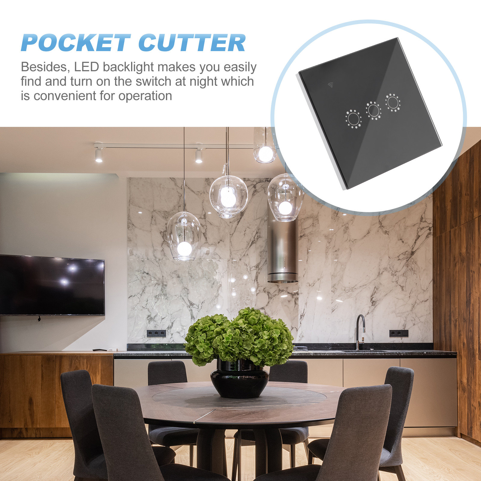 Painel de Interruptor de Vidro - Smart Home Panel avaliação e preço