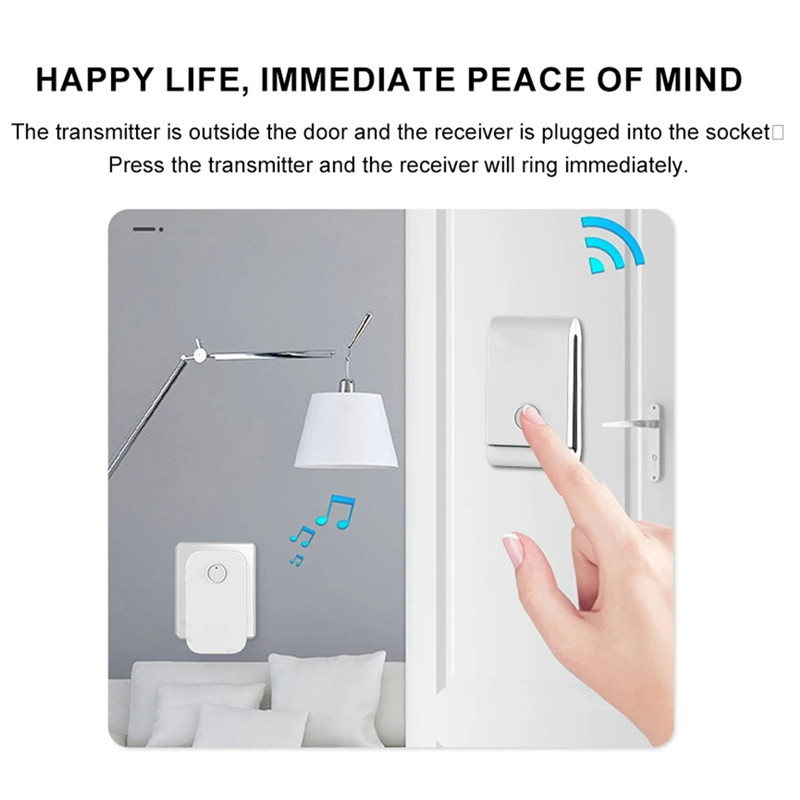 B68A 433 Mhz Campainha sem fio - Smart Elderly Home avaliação e preço