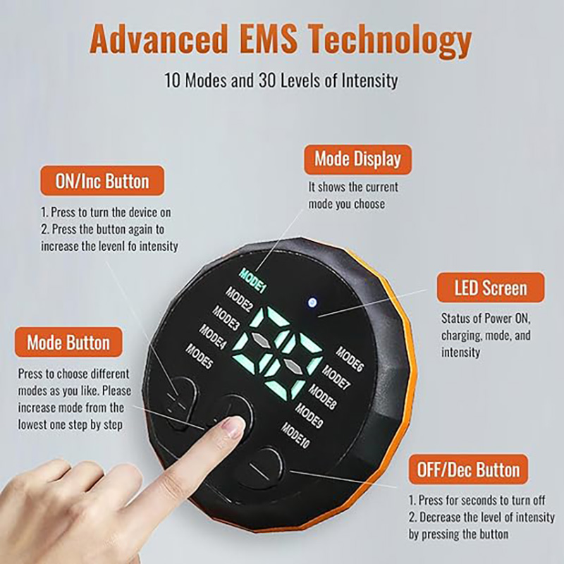 Cinto Tonificador Muscular EMS - Smart Home Usb avaliação e preço